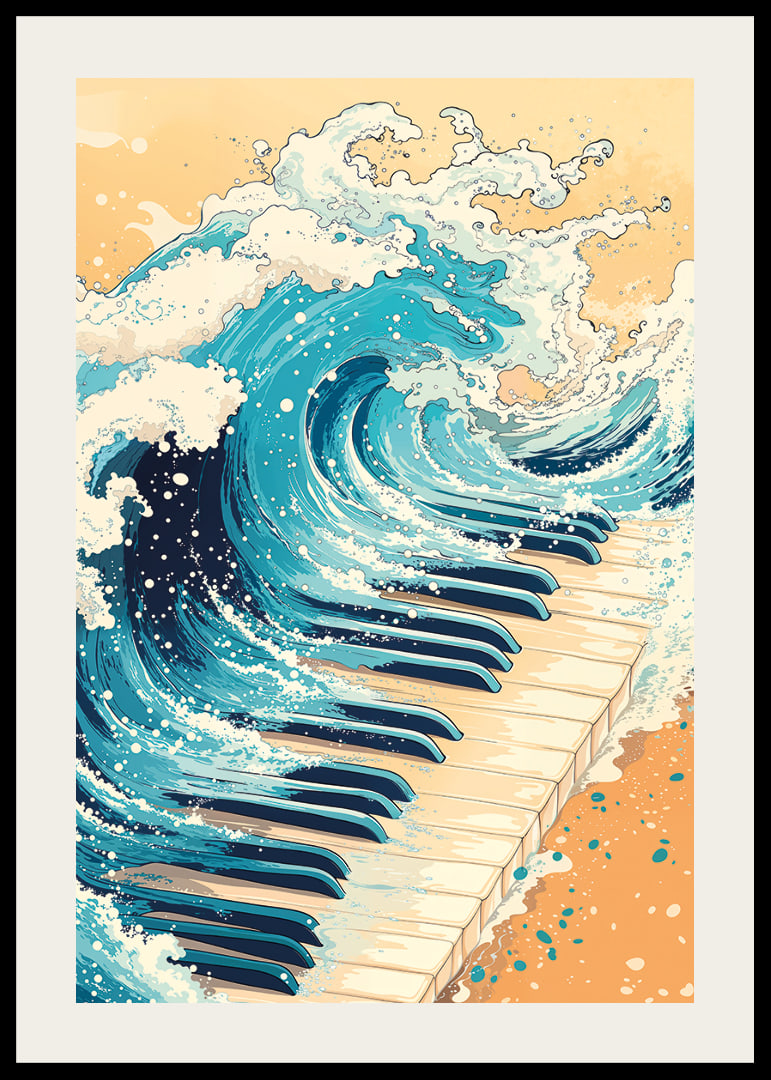 Une rencontre puissante entre les vagues de l'océan et les touches du piano.-12