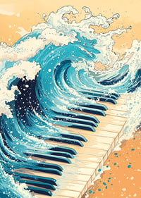 Une rencontre puissante entre les vagues de l'océan et les touches du piano.-7
