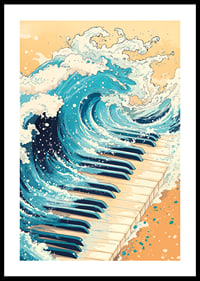Une rencontre puissante entre les vagues de l'océan et les touches du piano.-0