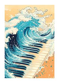 Une rencontre puissante entre les vagues de l'océan et les touches du piano.-1