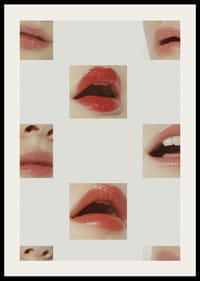 Fängslande läppar i närbild skapar en visuell symfoni.-2