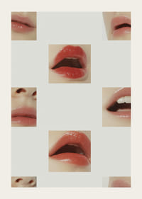 Fängslande läppar i närbild skapar en visuell symfoni.-3