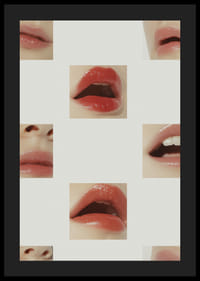 Fängslande läppar i närbild skapar en visuell symfoni.-4