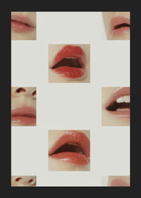 Fängslande läppar i närbild skapar en visuell symfoni.-5