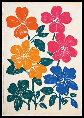 Poster Blooming Floral Canvas