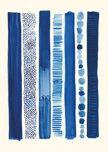 Poster Blue Stripe Harmony