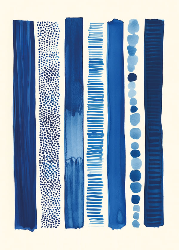 Plagát Blue Stripe Harmony