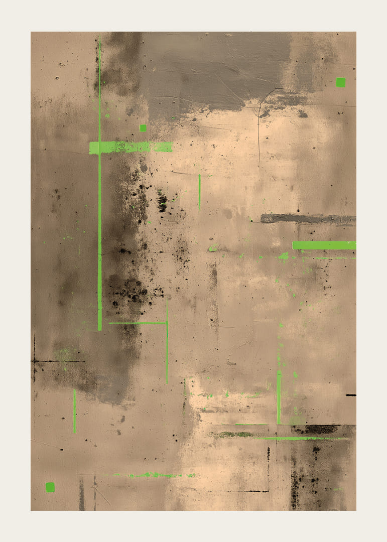 Ett modernt spel av jordnära nyanser och neonlinjer.-12