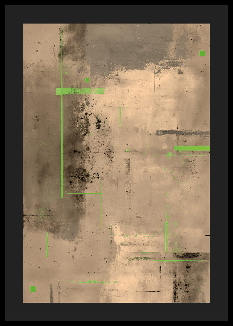 Ett modernt spel av jordnära nyanser och neonlinjer.-12