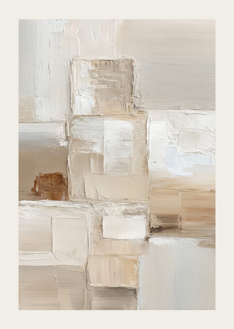 Jemná hra farieb v harmonickej abstrakcii.-12