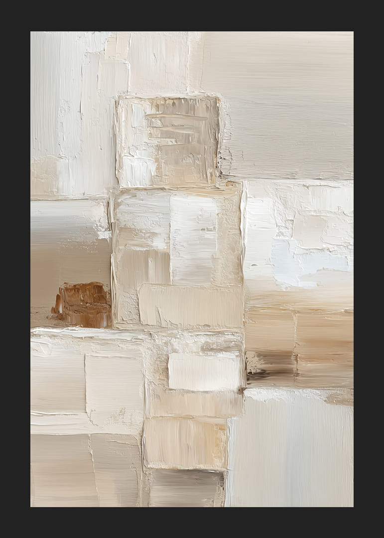 Jemná hra farieb v harmonickej abstrakcii.-12