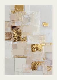 Paauksuoti paviršiai mirga virš diskretiškų, abstrakčių tonų.-3