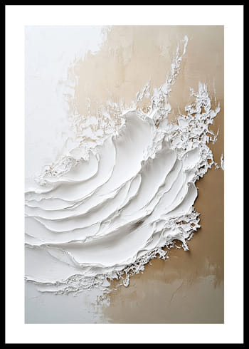 Poster Abstract Serene Waves