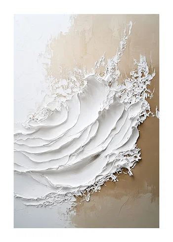 Poster Abstract Serene Waves