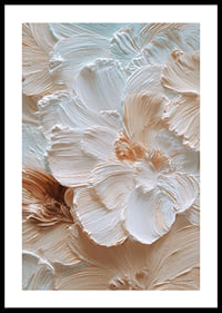 Soft brushstrokes of flowers in creamy pastel tones.-0