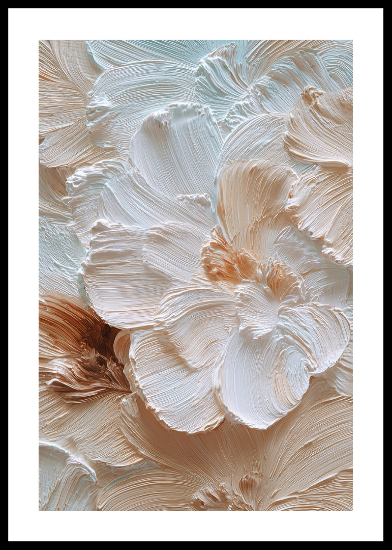 Soft brushstrokes of flowers in creamy pastel tones.-12