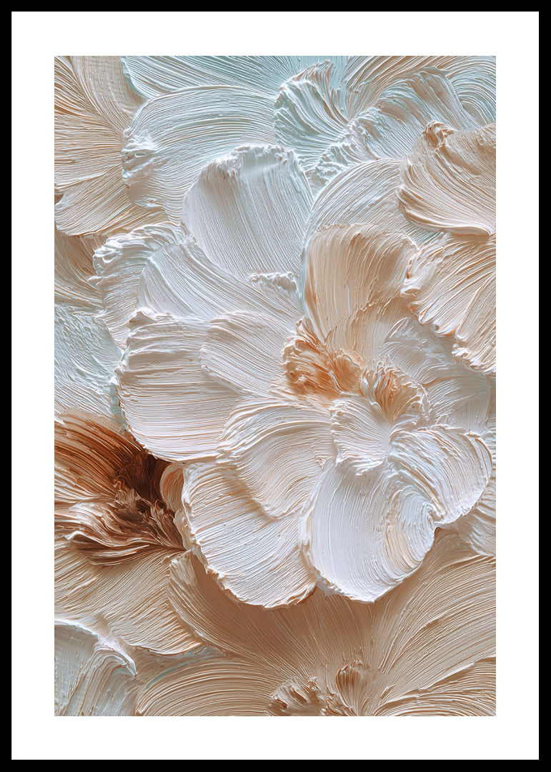 Soft brushstrokes of flowers in creamy pastel tones.-12