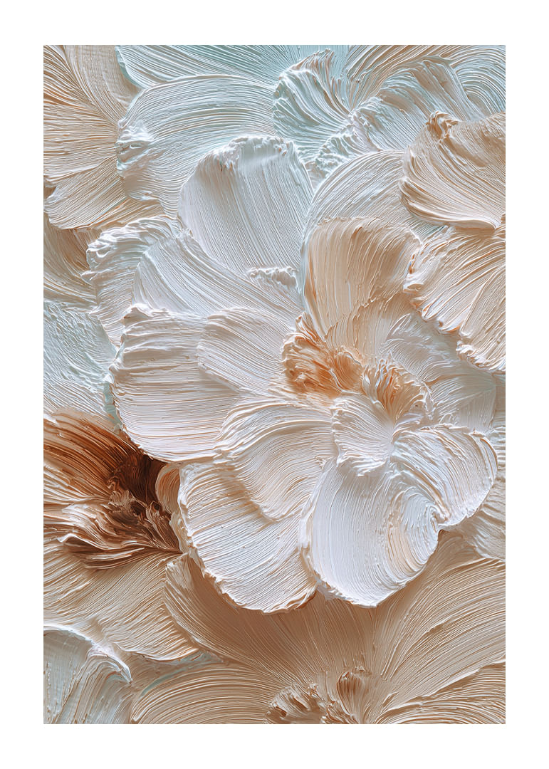 Soft brushstrokes of flowers in creamy pastel tones.-12