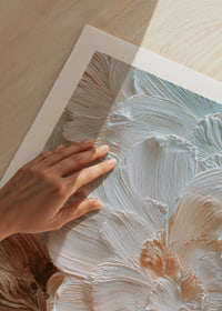 Soft brushstrokes of flowers in creamy pastel tones.-9