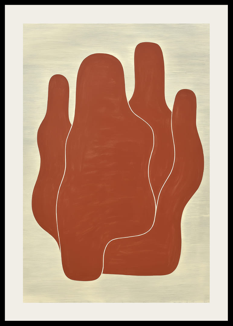 Formele organice în tonuri pământii creează calm și echilibru.-12