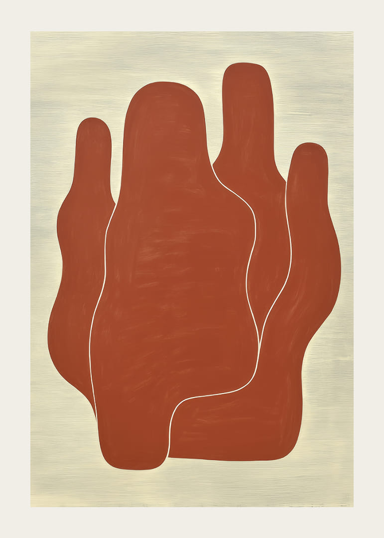 Formele organice în tonuri pământii creează calm și echilibru.-12