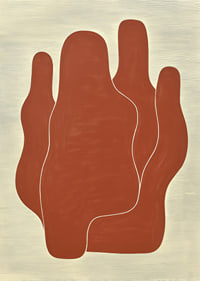 Organic shapes in earthy tones create calm and balance.-7