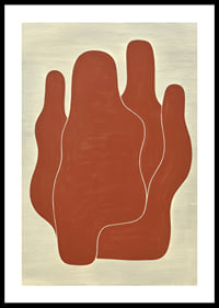 Organic shapes in earthy tones create calm and balance.-0