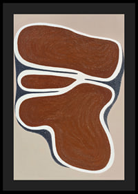 Organic shapes in earthy tones create calm and harmony.-4