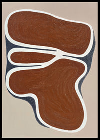Organic shapes in earthy tones create calm and harmony.-6