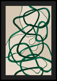 Grüne Streifen auf beigem Untergrund erzeugen einen symphonischen Eindruck.-4