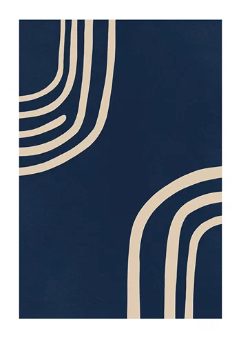 Poster Abstract Navy Rhythms