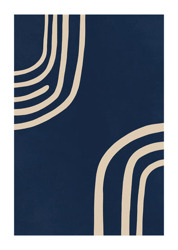 Poster Abstract Navy Rhythms