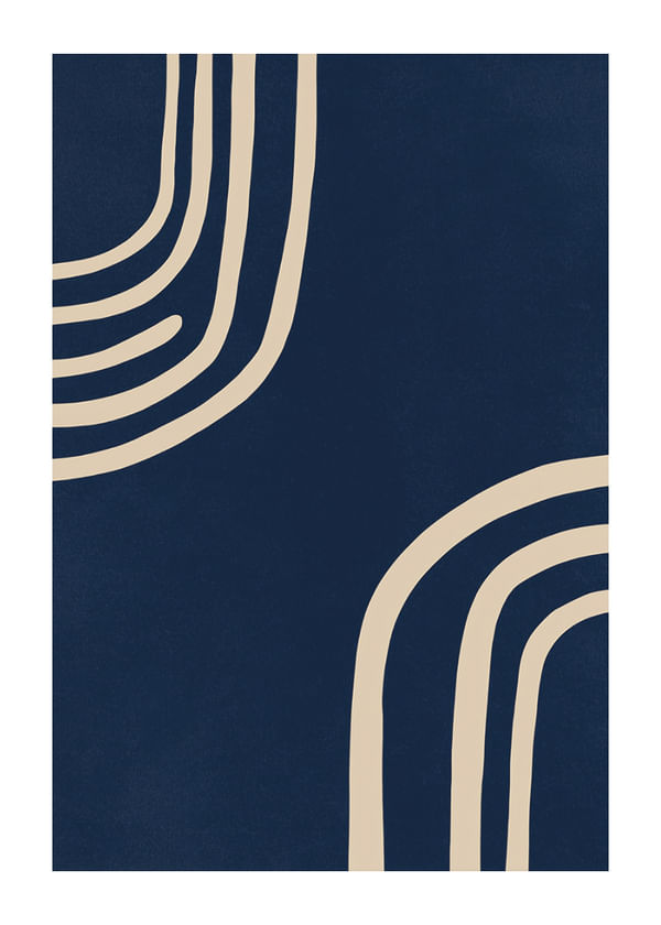 Plagát Abstract Navy Rhythms