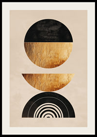 Elegant geometry with golden tones creates modern harmony.-2