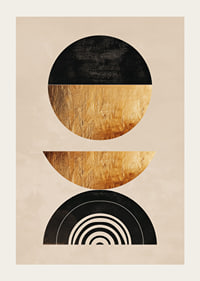 Elegant geometry with golden tones creates modern harmony.-3