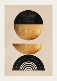 Elegant geometry with golden tones creates modern harmony.-3