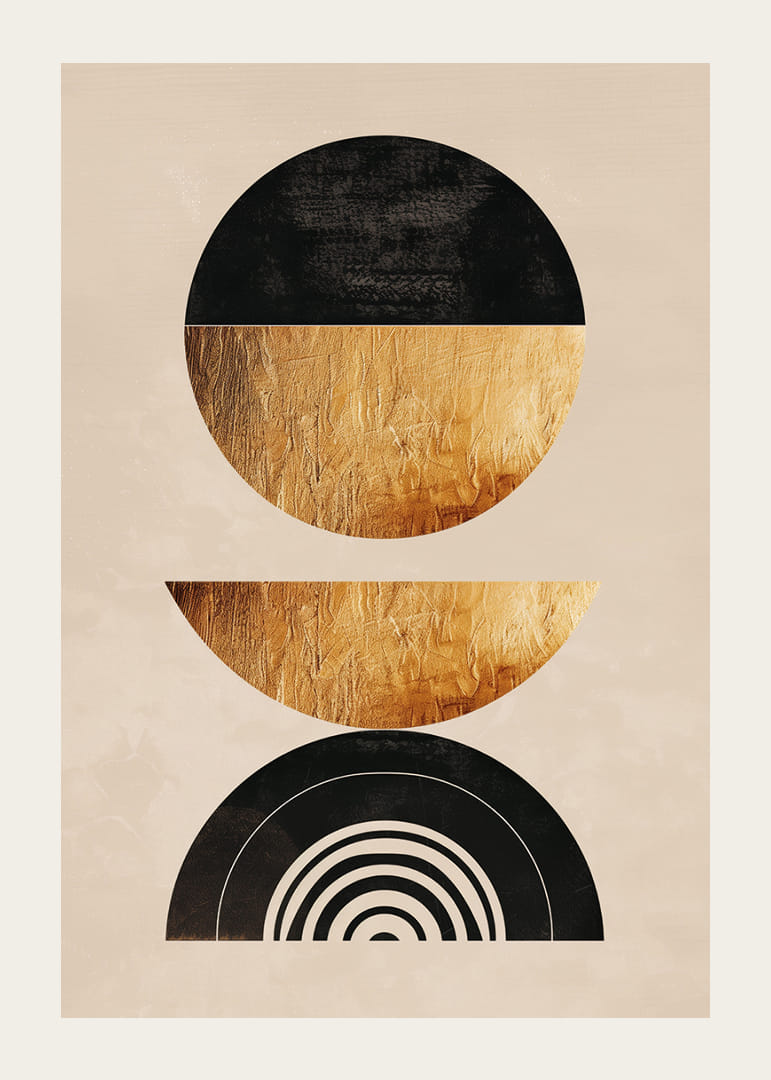 Elegant geometry with golden tones creates modern harmony.-12