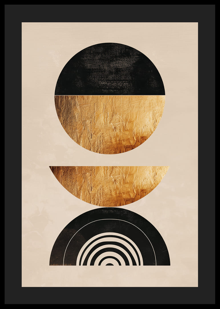 Elegant geometry with golden tones creates modern harmony.-12