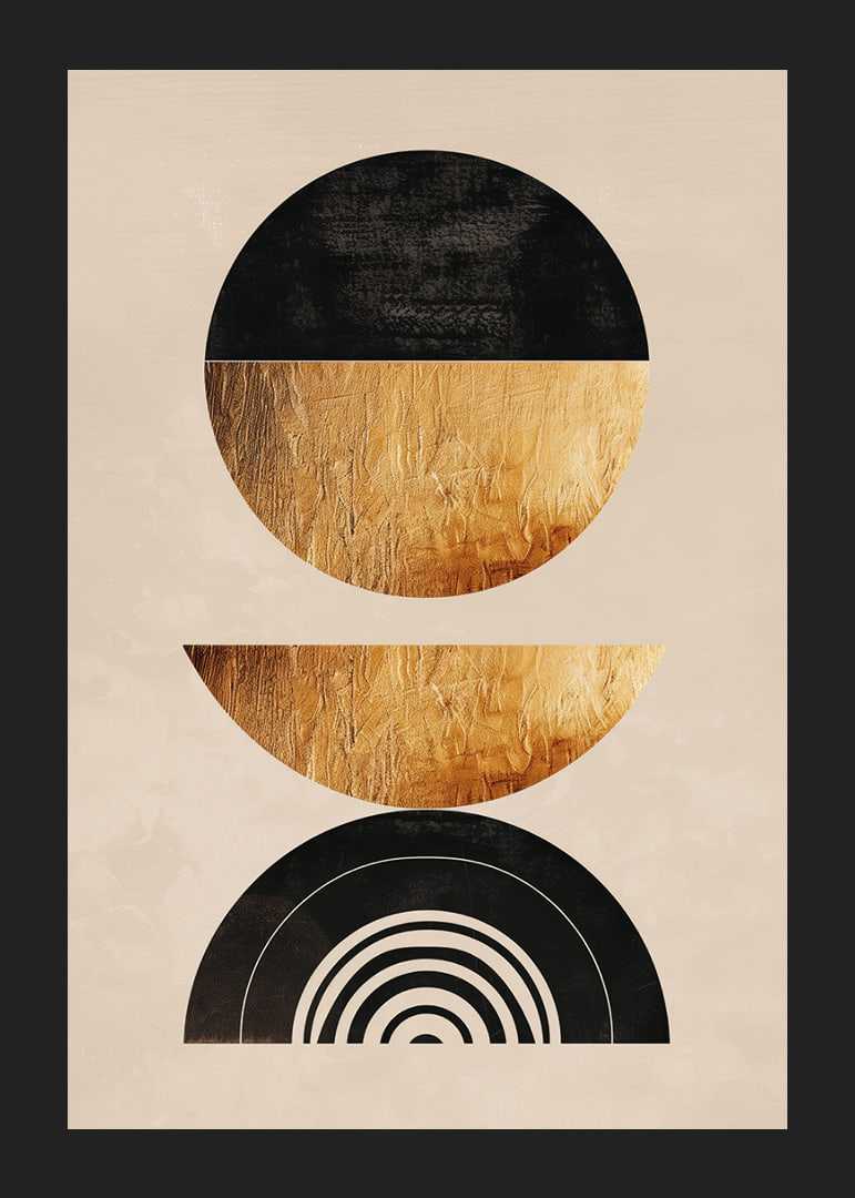 Elegant geometry with golden tones creates modern harmony.-12