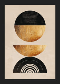 Elegant geometry with golden tones creates modern harmony.-5