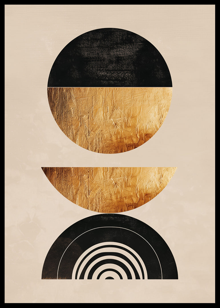 Elegant geometry with golden tones creates modern harmony.-12