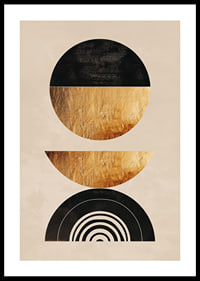 Elegant geometry with golden tones creates modern harmony.-0