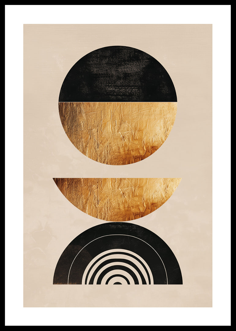 Elegant geometry with golden tones creates modern harmony.-12