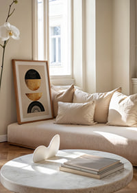 Elegant geometry with golden tones creates modern harmony.-8