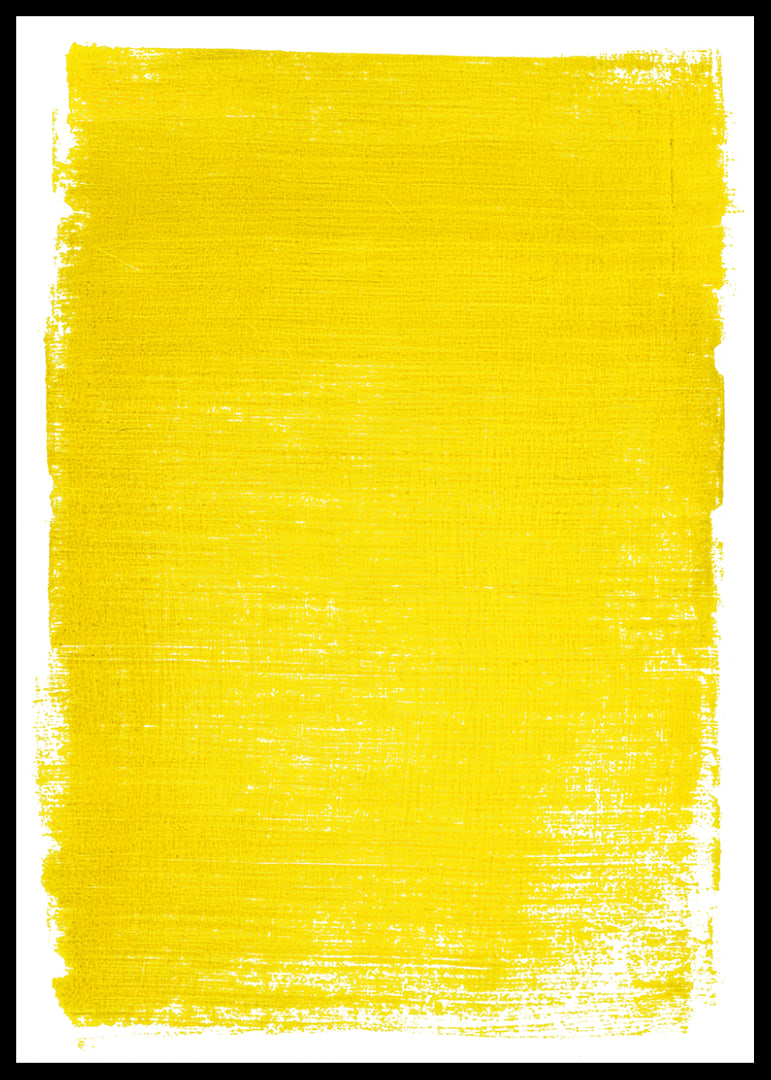 A brilliant yellow poster that lights up the room.-12
