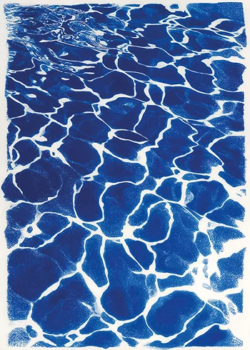 Poster Liquid Blue Harmony