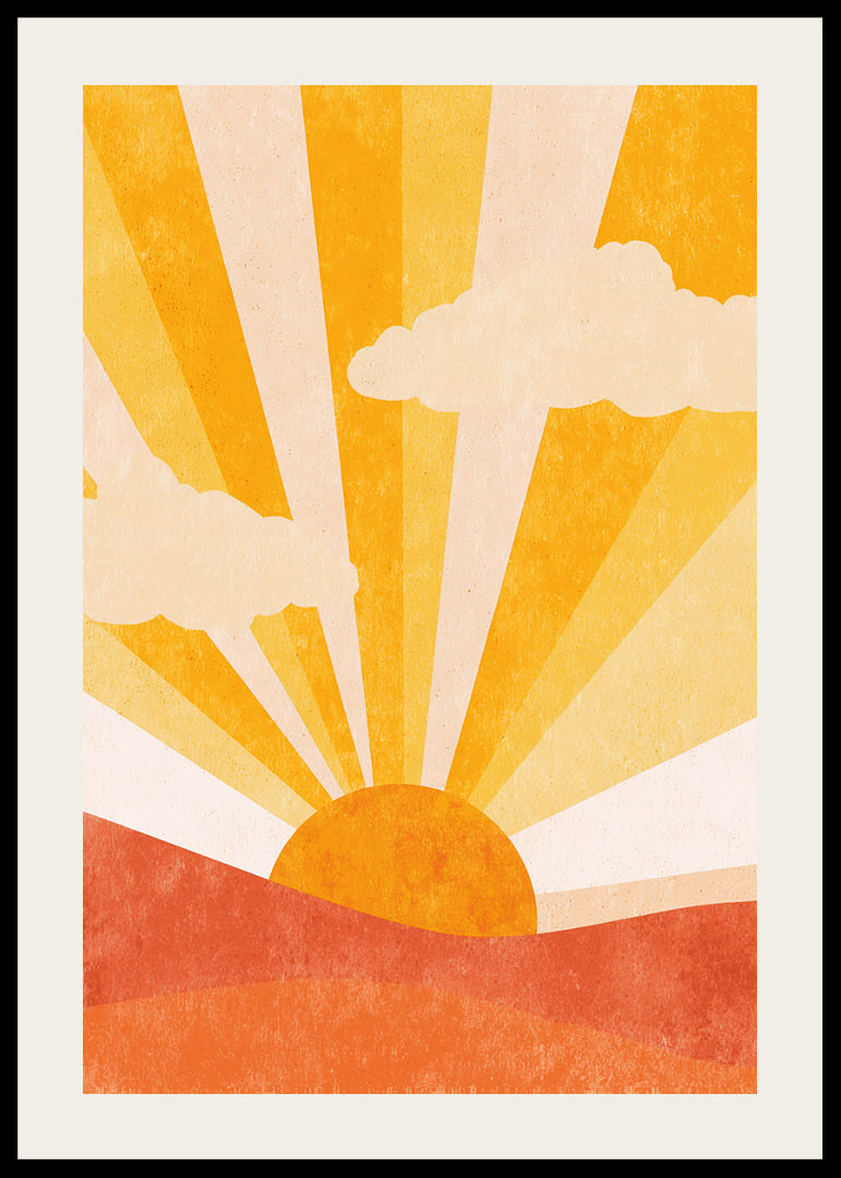 A brilliant sunrise fills the room with warmth and hope.-12