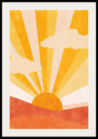 A brilliant sunrise fills the room with warmth and hope.-2