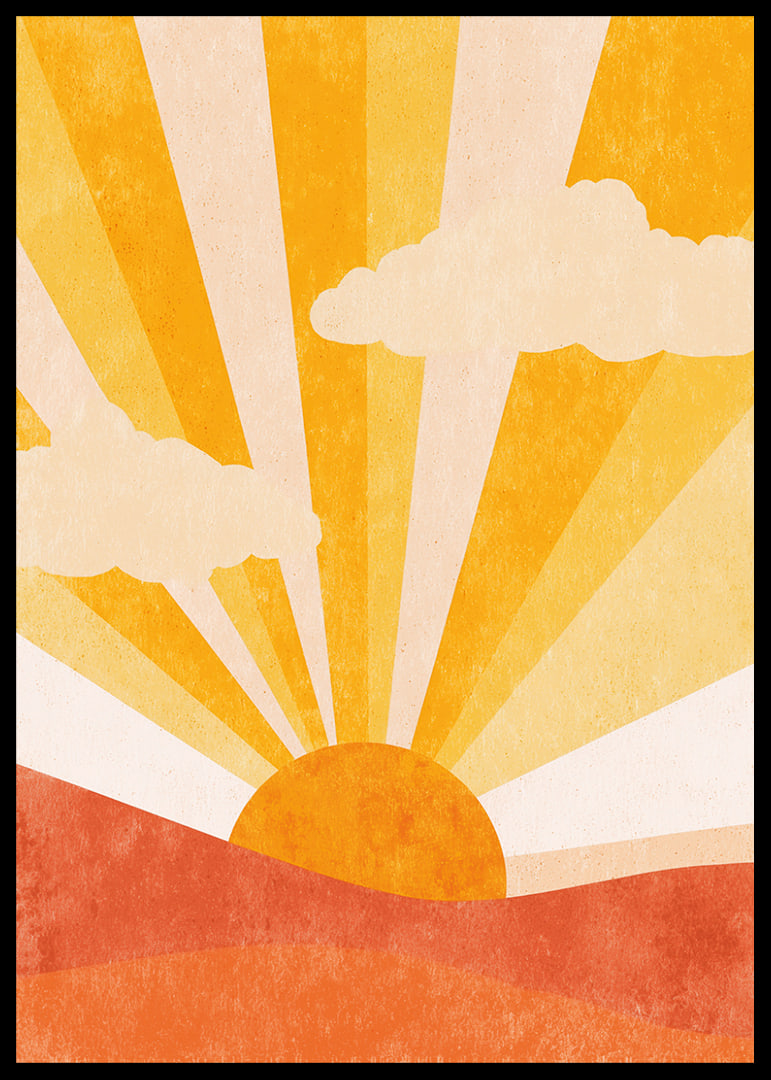 A brilliant sunrise fills the room with warmth and hope.-12