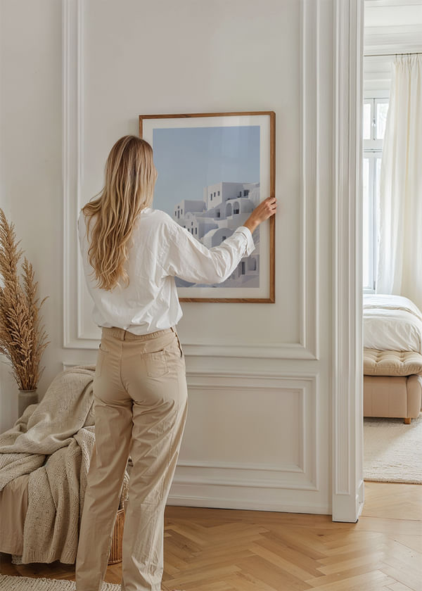 Póster White Mediterranean Tranquility crossfade